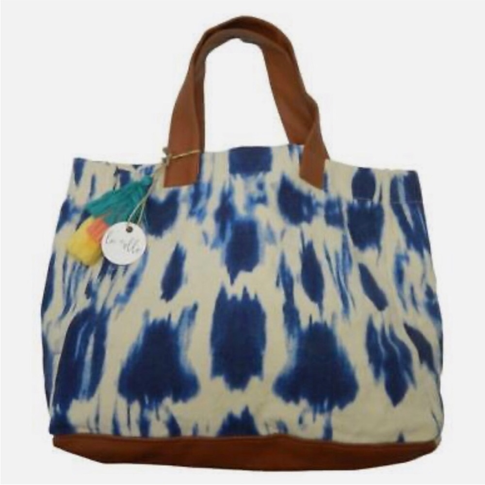 Laguna Tote By Lu Elle Bag from the Beachly Box Denim Tie Dye - Picture 6 of 10